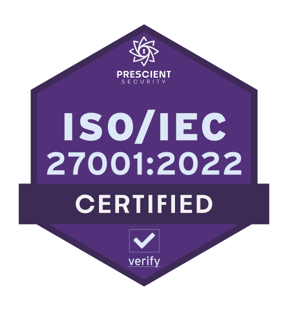 ISO/IEC 27001:2022 Certified